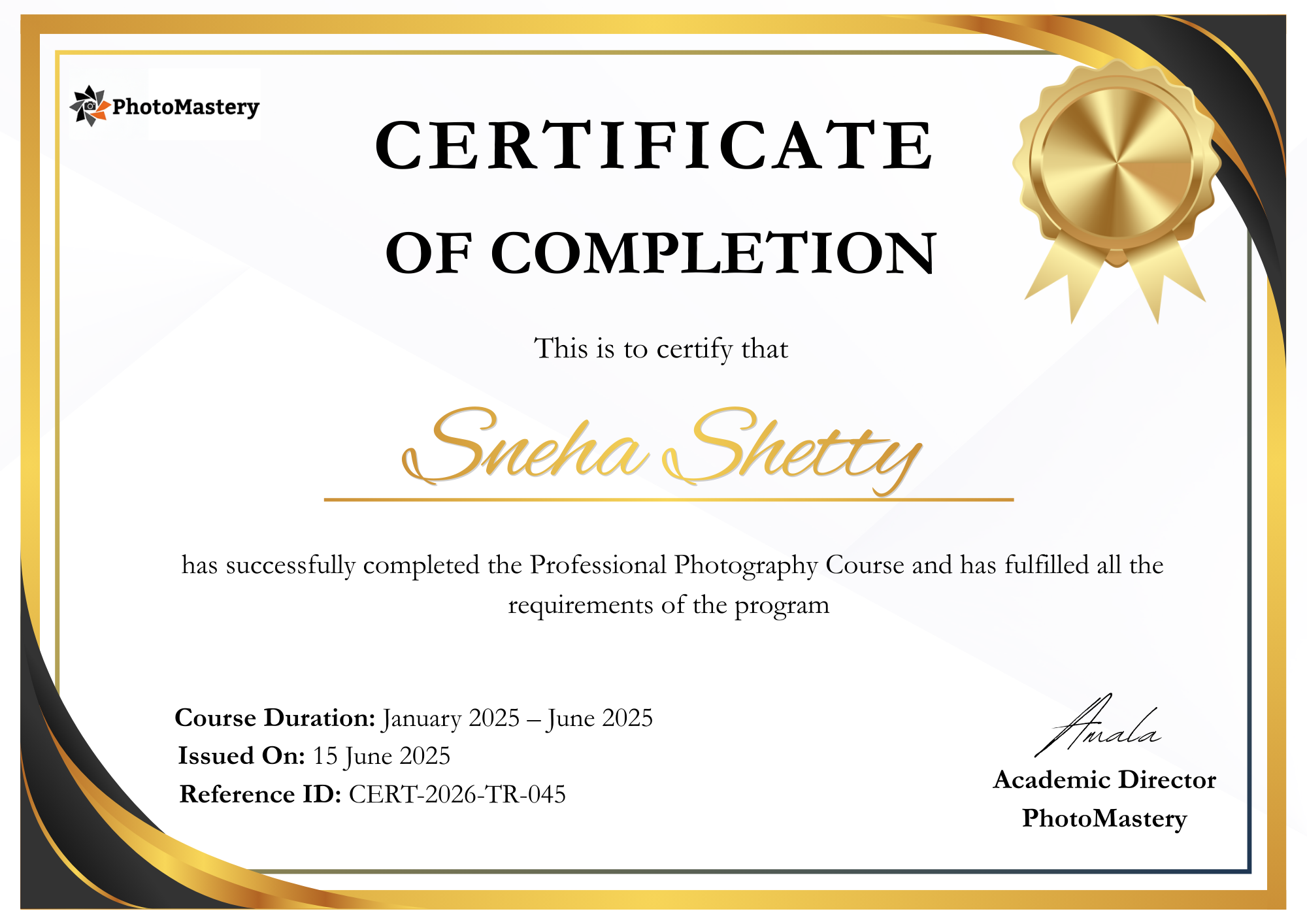 Photography Course in Hyderabad